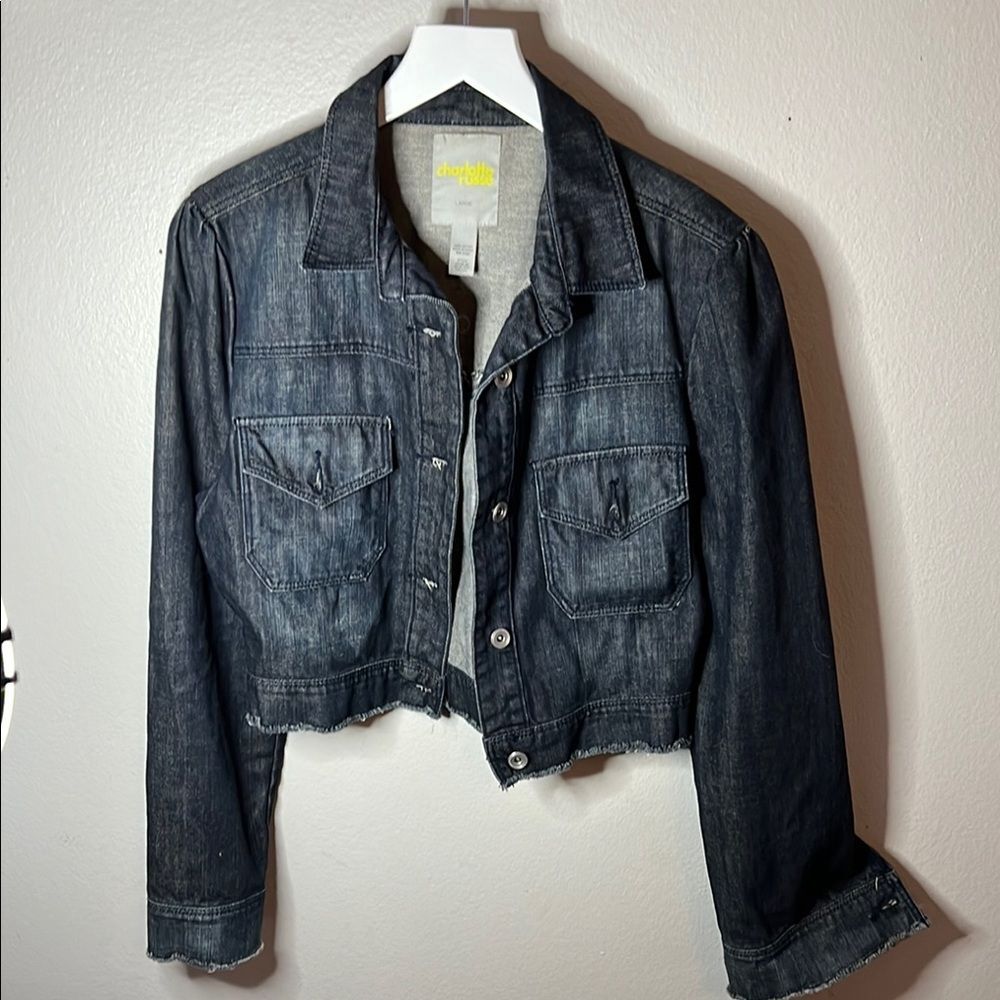 Charlotte Russe Blue Jean Jacket Size Large